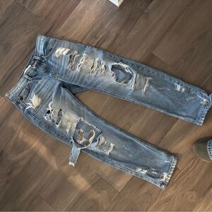 Women’s Kancan Distressed Blue Jeans